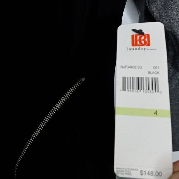 Laundry by Design black and gray dress size 4 - Picture 8 of 11